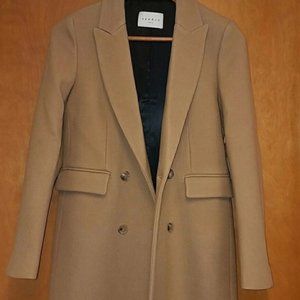 Sandro Camel Gaby Coat